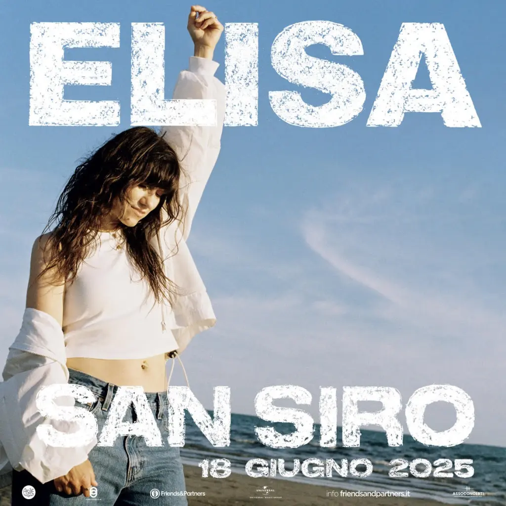 ELISA en concert à San Siro en juin 2025 (Infos et Billets)