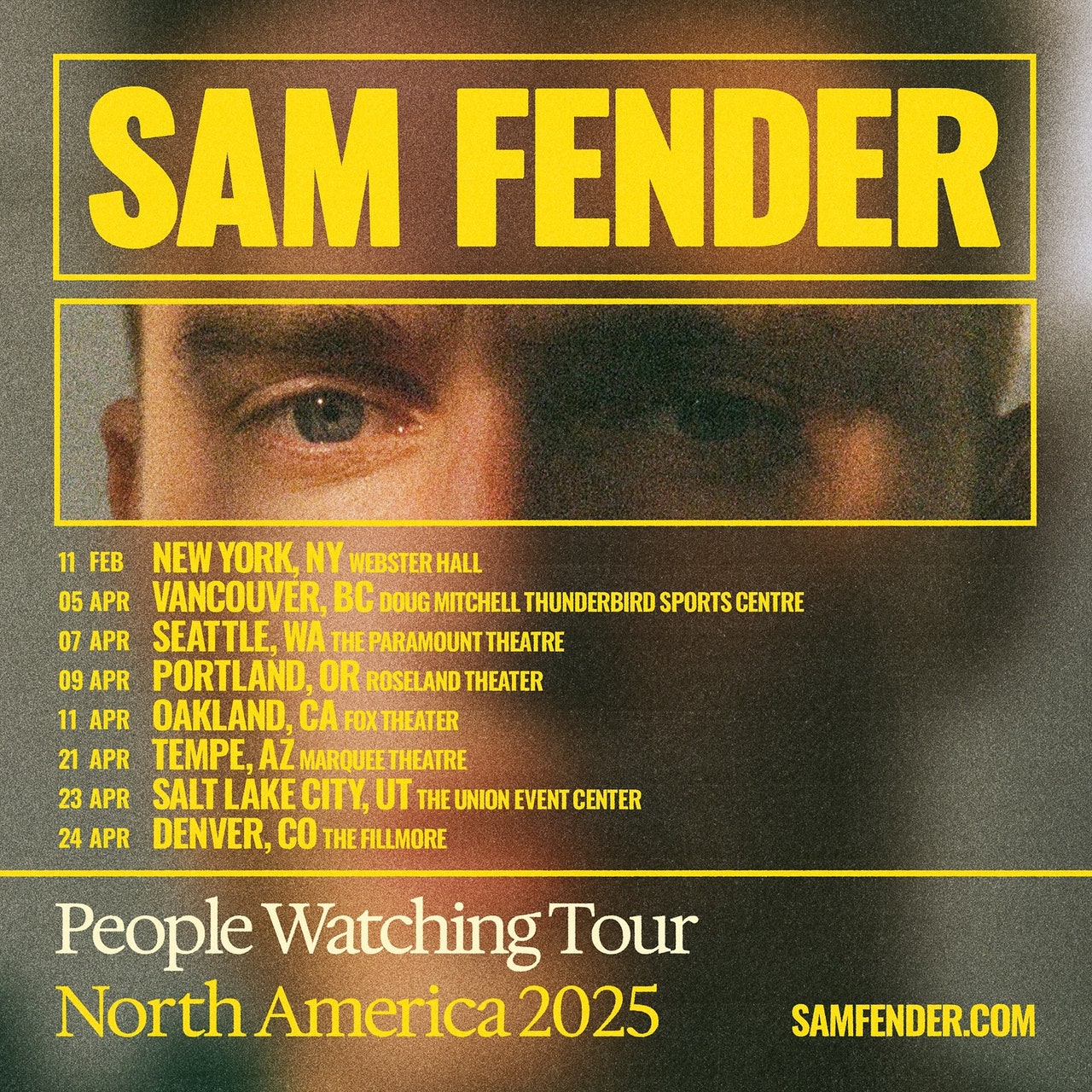 Sam Fender : tournée d'observation des gens